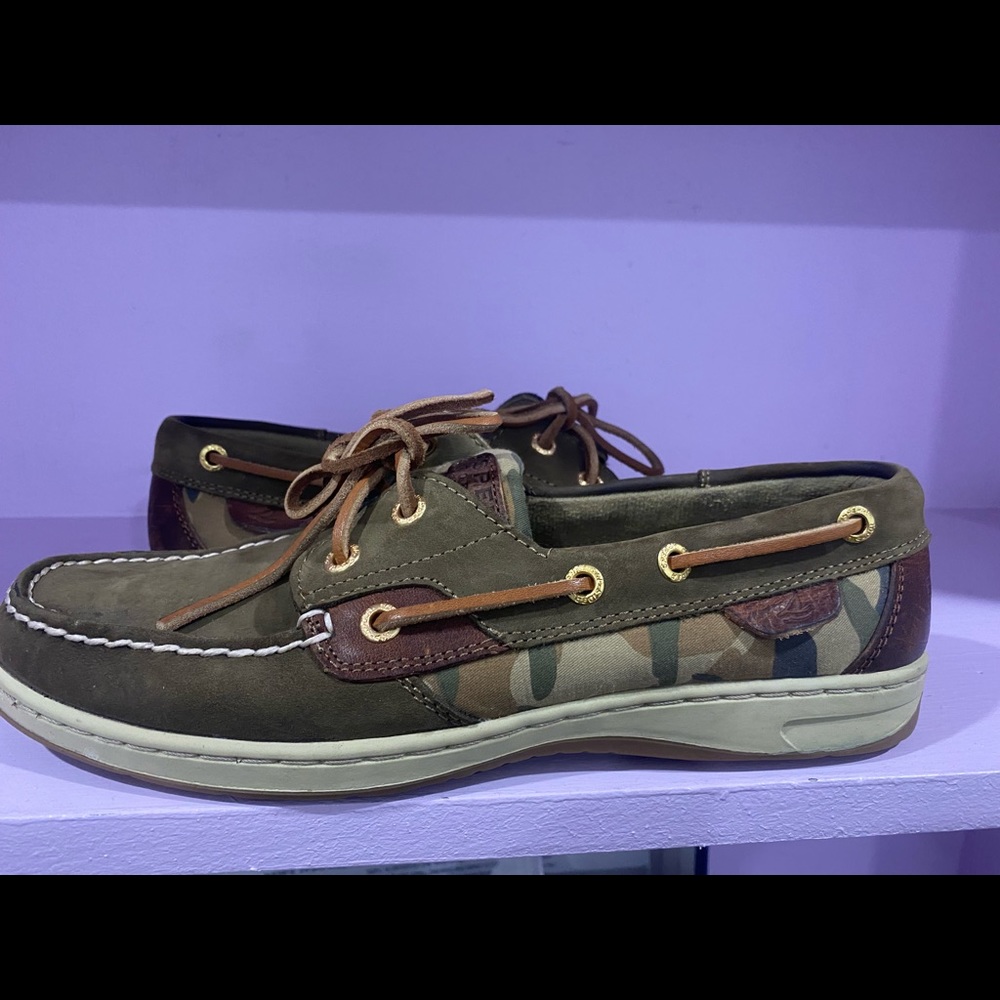 Camo Sperrys